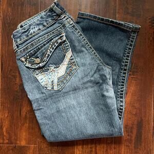 Unionbay Women Jeans with Embellished Pockets - Bling, Y2k, Western,‎ 00s, Glam